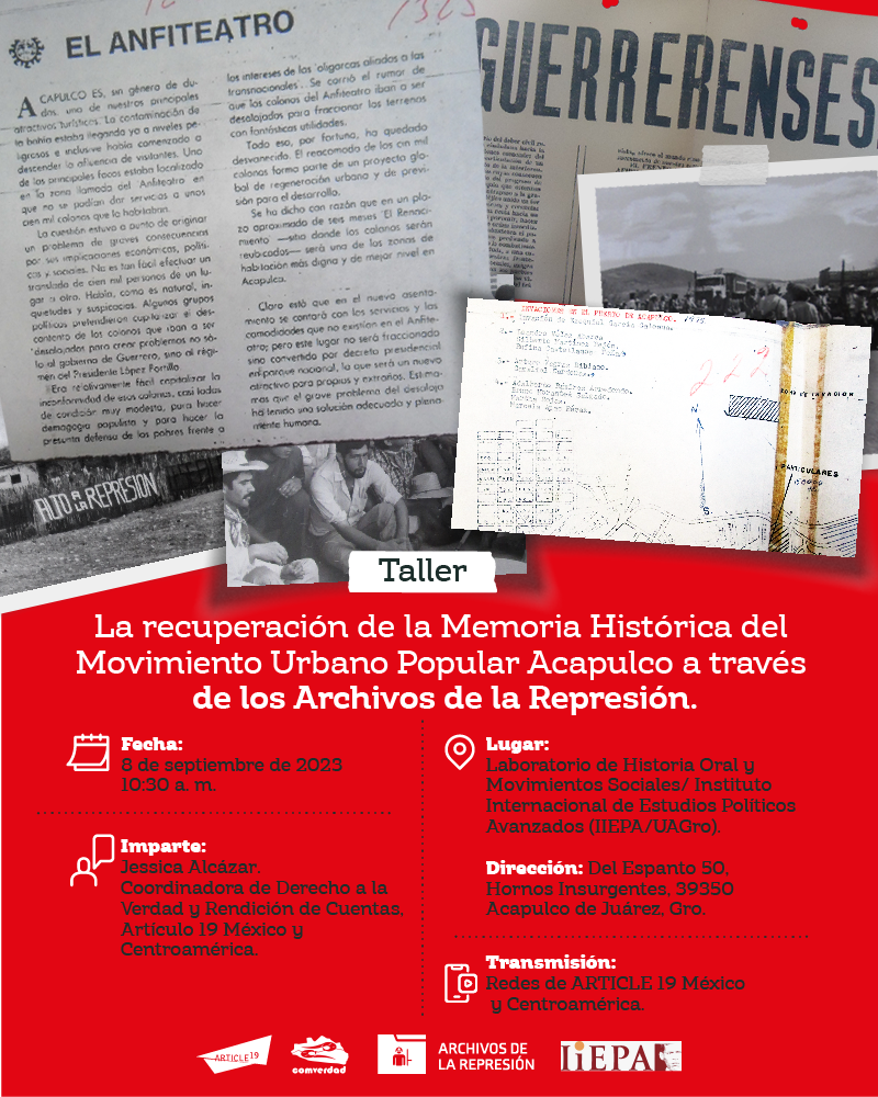 Taller La Recuperaci n De La Memoria Hist rica Del Movimiento Urbano 